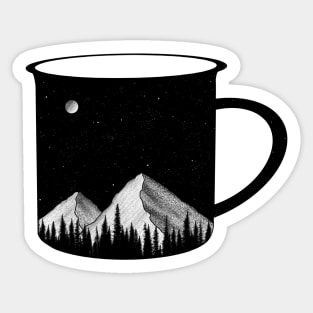 A cup of wilderness Sticker